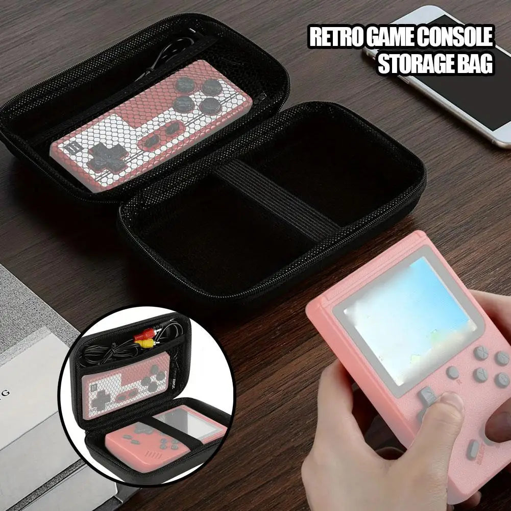 Portable Game CaseRetro Game Console Case Storage Bag Protective Zipper Carry Bag EVA Hard Handbag for Mini Plus/ R36 T5X3