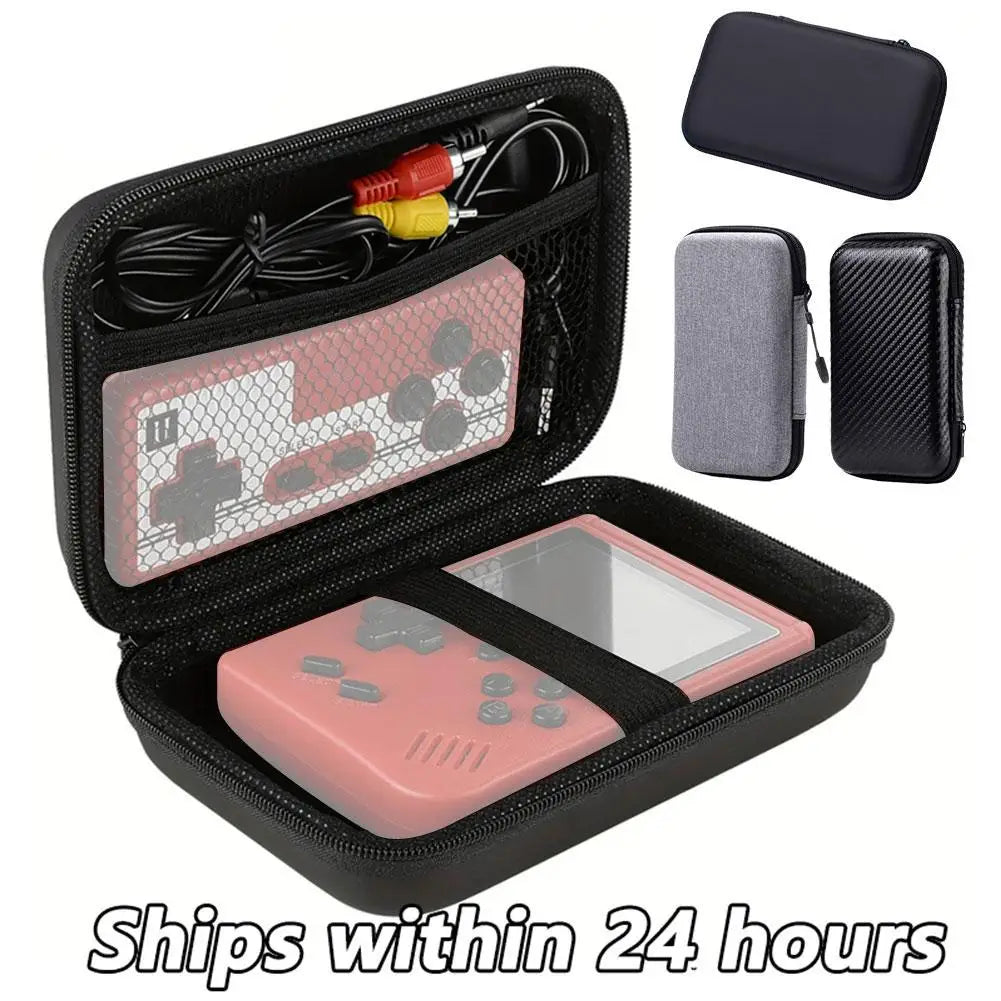 Portable Game CaseRetro Game Console Case Storage Bag Protective Zipper Carry Bag EVA Hard Handbag for Mini Plus/ R36 T5X3